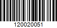 Barcode for 120020051