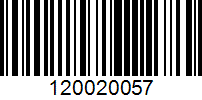 Barcode for 120020057