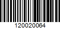 Barcode for 120020064