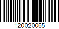 Barcode for 120020065