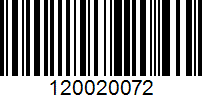 Barcode for 120020072