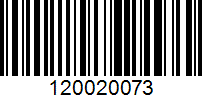Barcode for 120020073