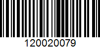 Barcode for 120020079