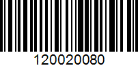 Barcode for 120020080