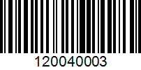 Barcode for 120040003