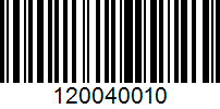 Barcode for 120040010