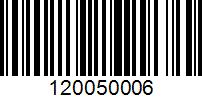 Barcode for 120050006