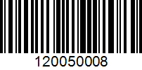 Barcode for 120050008