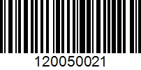 Barcode for 120050021