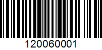 Barcode for 120060001