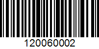 Barcode for 120060002