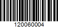 Barcode for 120060004