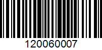 Barcode for 120060007