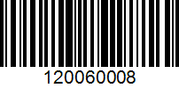 Barcode for 120060008