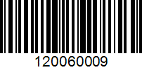 Barcode for 120060009