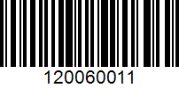 Barcode for 120060011