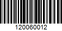 Barcode for 120060012