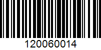 Barcode for 120060014