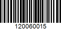 Barcode for 120060015