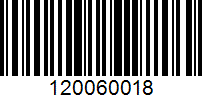 Barcode for 120060018