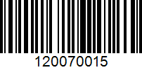 Barcode for 120070015