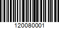 Barcode for 120080001