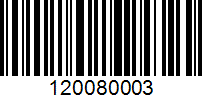 Barcode for 120080003