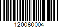 Barcode for 120080004