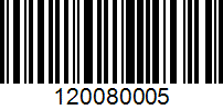 Barcode for 120080005