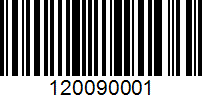 Barcode for 120090001