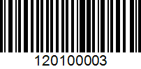 Barcode for 120100003