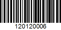 Barcode for 120120006