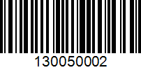 Barcode for 130050002