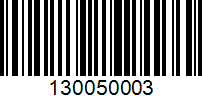 Barcode for 130050003