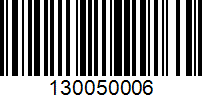 Barcode for 130050006