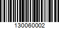 Barcode for 130060002