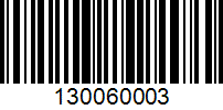 Barcode for 130060003