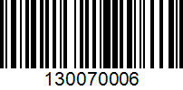 Barcode for 130070006