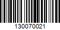 Barcode for 130070021