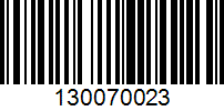 Barcode for 130070023