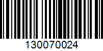 Barcode for 130070024