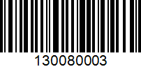 Barcode for 130080003