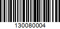 Barcode for 130080004