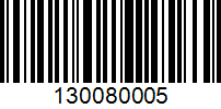 Barcode for 130080005