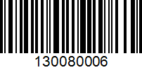 Barcode for 130080006