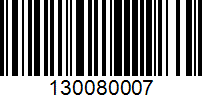 Barcode for 130080007
