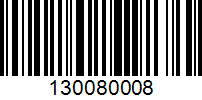 Barcode for 130080008