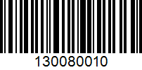 Barcode for 130080010