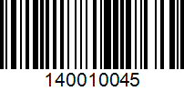 Barcode for 140010045