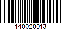 Barcode for 140020013